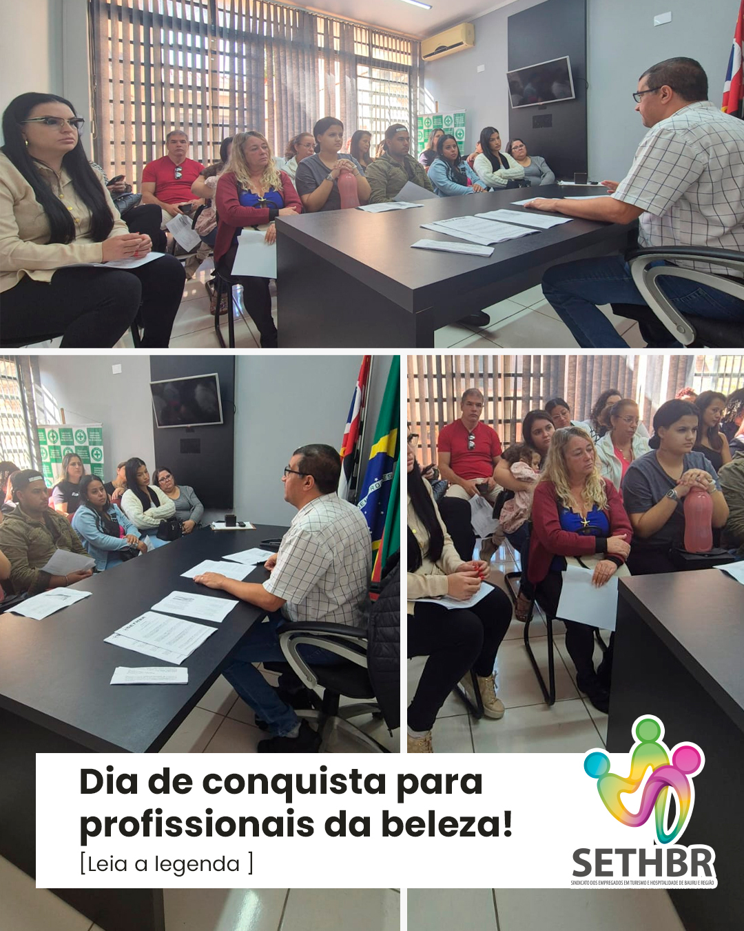 ✨ Hoje foi dia de conquista para profissionais da beleza!
O SETHBR, ao lado do Dr. Franco Genovese, celebrou a formalização de 32 Contratos Salão Parceiro com a empreendedora Francine Silva Mangile, reafirmando nosso compromisso com a valorização da categoria e a segurança jurídica dos trabalhadores e trabalhadoras do setor.
📸 Confira nas fotos esse momento importante, que fortalece o vínculo entre os profissionais e seus espaços de atuação — com transparência, respeito e reconhecimento de direitos.
Seguimos juntos pela construção de relações de trabalho mais justas e dignas! 💪💇♀️💼
#SETHBR #SalãoParceiro #DireitosTrabalhistas #FrancineMangile #DrFrancoGenovês #ValorizaçãoProfissional #BelezaComDireitos
Conte com a gente!
Sempre ao lado do trabalhador.
📞Fale com o Sethbr: (14) 3227-7431 ou 3227-7283
📲 Para saber mais sobre o nosso trabalho, acesse: www.sethbr.com.br
#sethbrbauru #sindicato #bauru #sethbr #aposentadoria #direitodotrabalhador #condomínios #edificio #baurucity