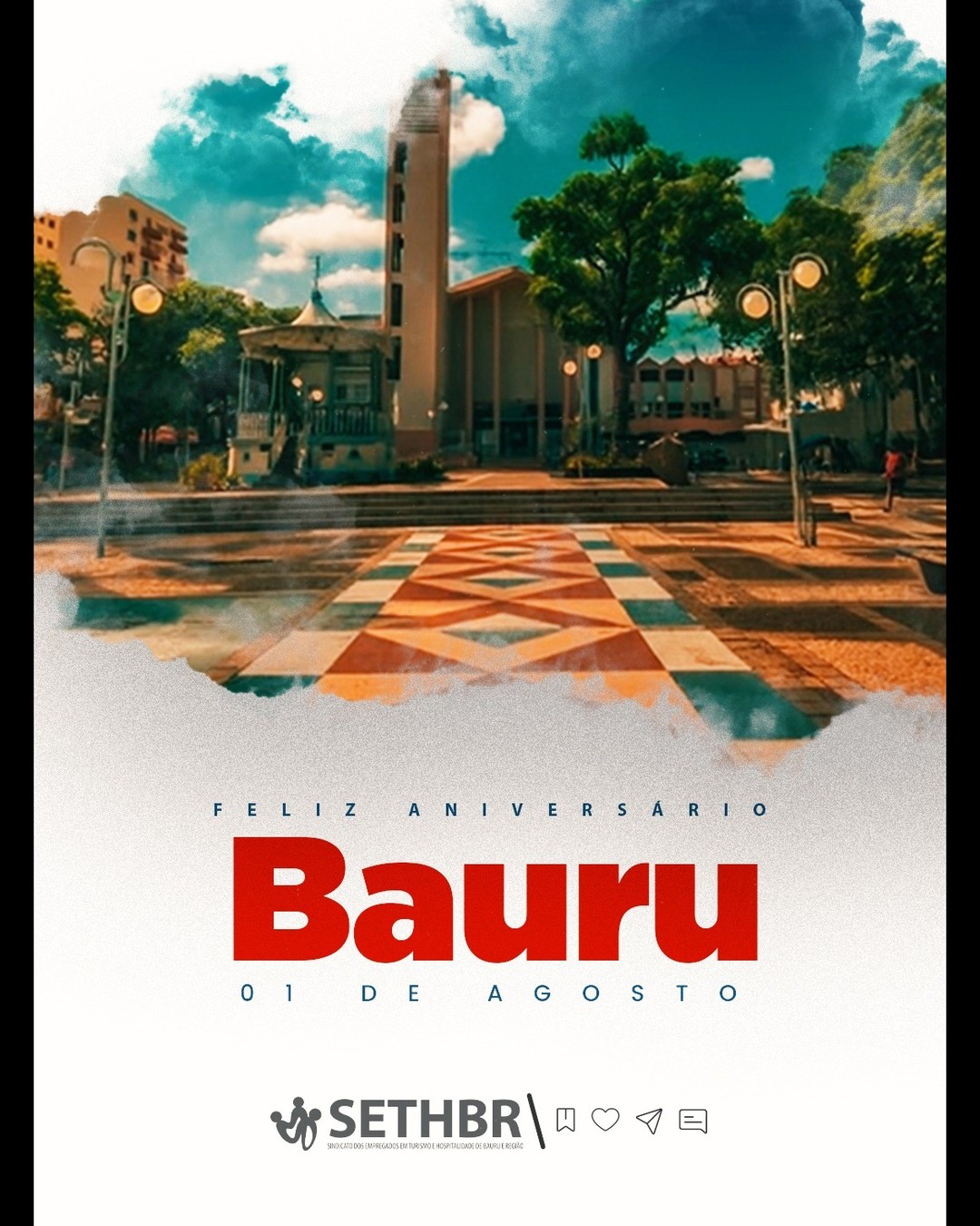 🎉 Feliz Aniversário, Bauru!
Hoje celebramos com orgulho os 129 anos dessa cidade que acolhe tantas histórias e trabalhadores dedicados.
⠀
O SETHBR parabeniza cada cidadão que faz parte do crescimento e da força de Bauru. Que possamos continuar construindo juntos um futuro mais justo, digno e cheio de conquistas! 💪🏽🏙️
⠀
#ParabénsBauru #129AnosDeBauru #SETHBR #BauruSP #AniversárioDeBauru #TrabalhoEDignidade #CidadeQuerida #OrgulhoBauruense
Conte com a gente!
Sempre ao lado do trabalhador.
📞Fale com o Sethbr: (14) 3227-7431 ou 3227-7283
📲 Para saber mais sobre o nosso trabalho, acesse: www.sethbr.com.br
#sethbrbauru #sindicato #bauru #sethbr #aposentadoria #direitodotrabalhador #condomínios #edificio #baurucity