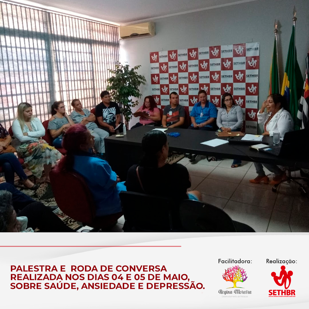 Palestra Saúde, ansiedade e depressão.