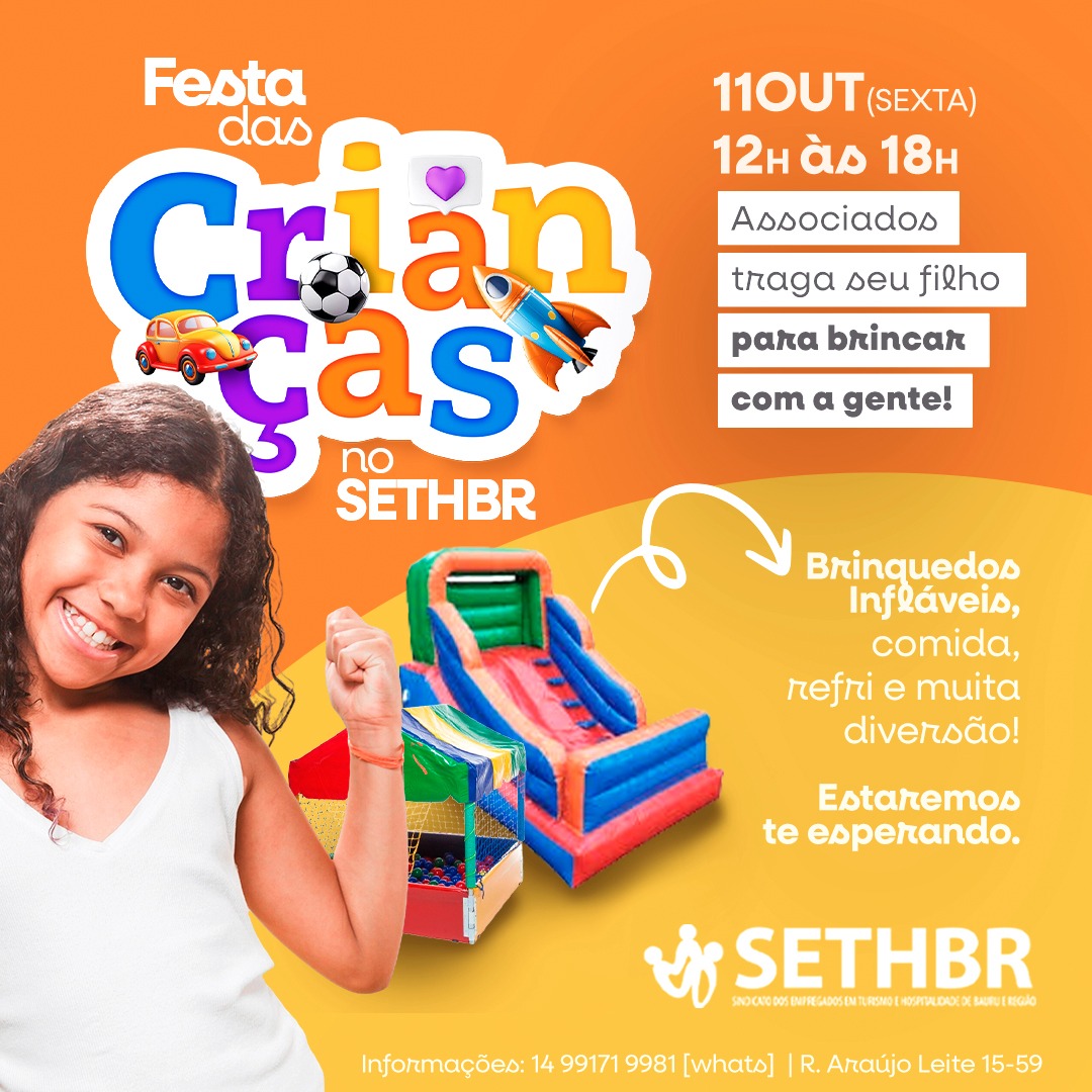 🎉 Festa das Crianças SETHBR 🎉