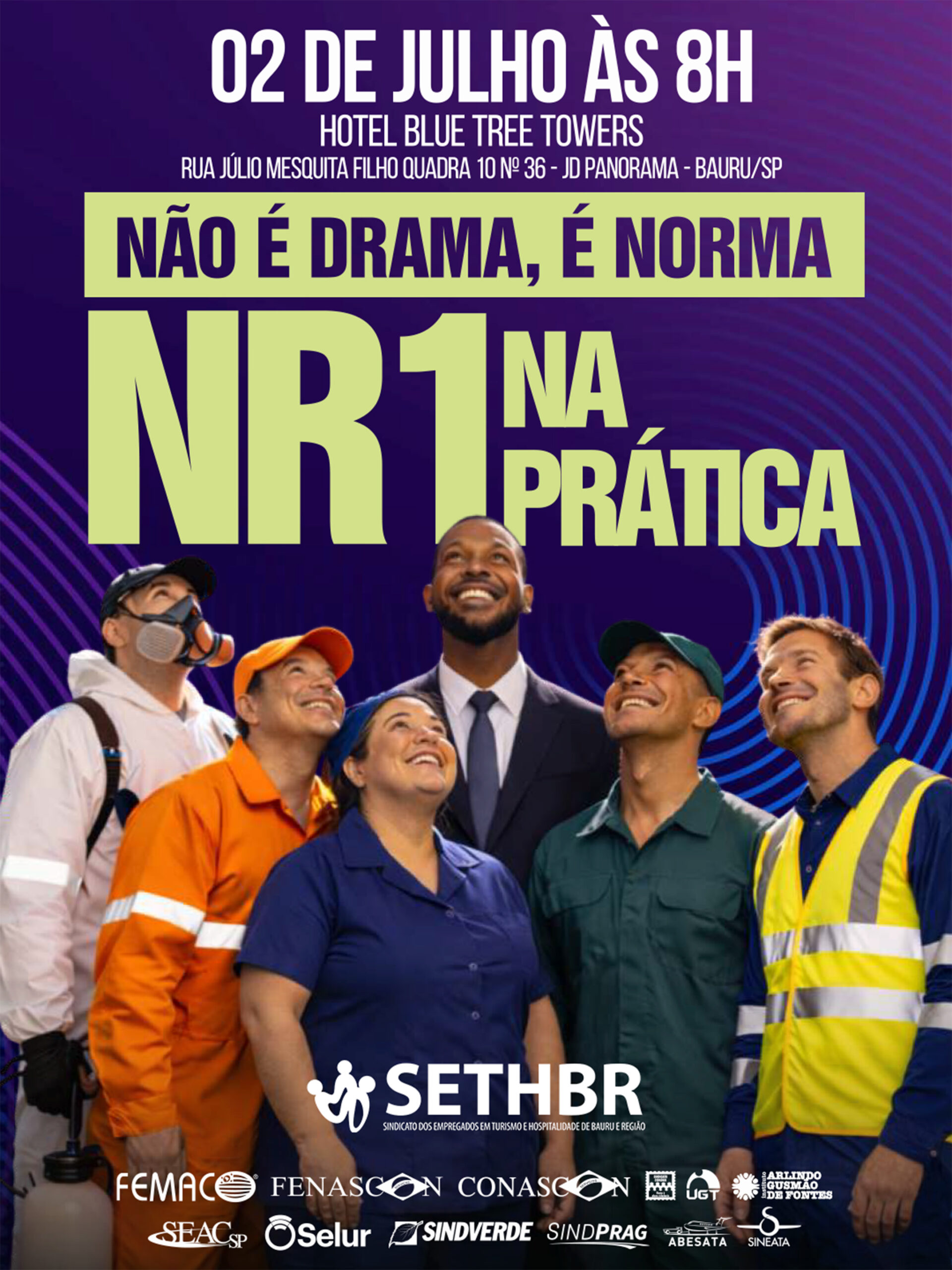 Não é Drama, é Norma: Evento em Bauru debate Saúde Mental e novas regras da NR-1 no Ambiente de Trabalho