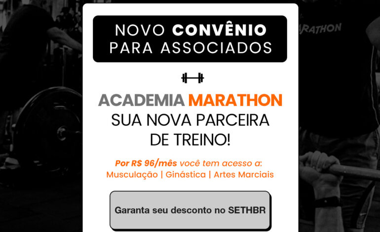 Novo convênio para associados: cuide da sua saúde com a Marathon Wellness! 🏋️‍♂️💪